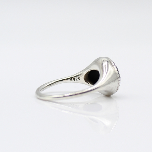 Pandora silver One Pod black pavé cz ring - Picture 6 of 9
